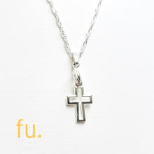 Load image into Gallery viewer, Silver Cross Necklace
