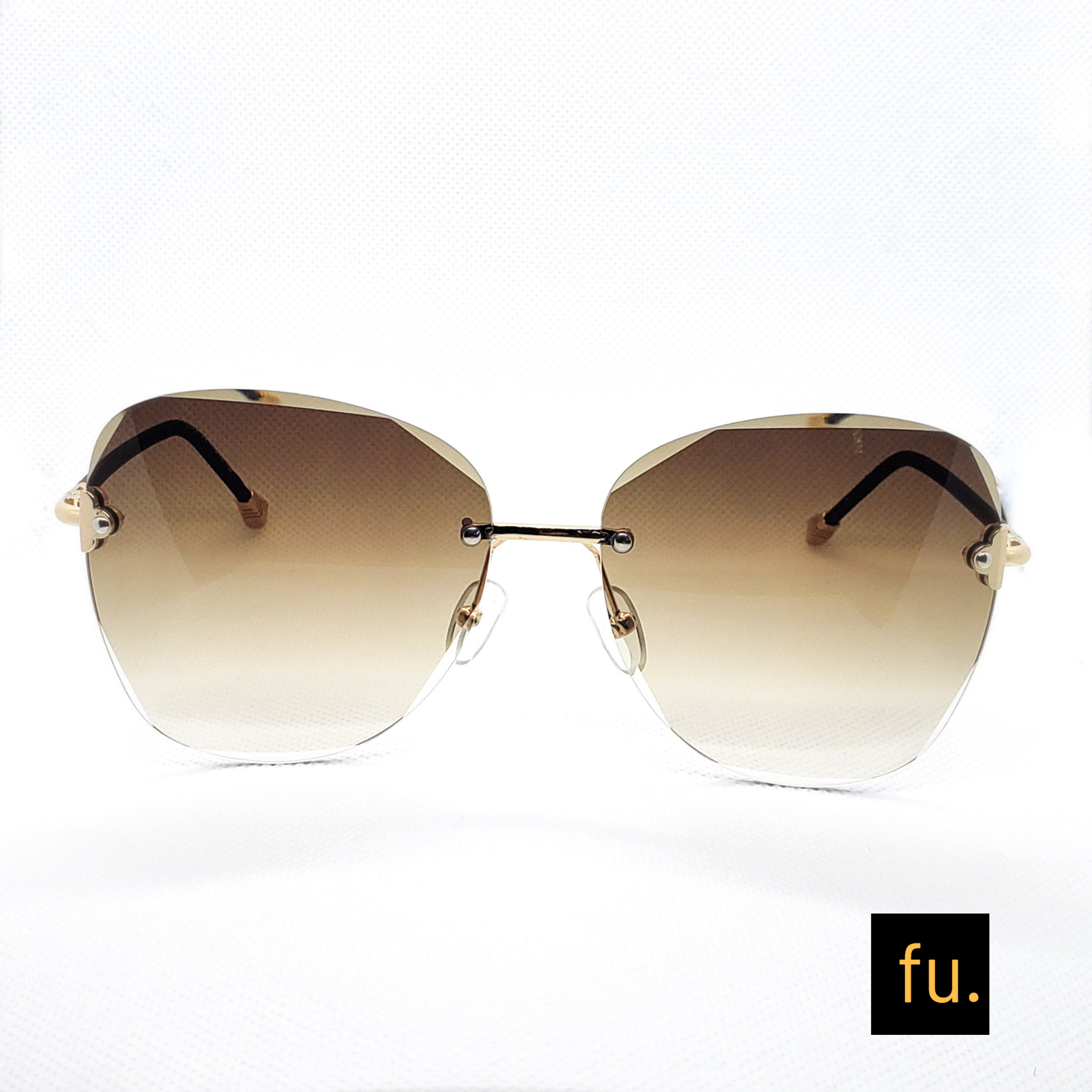 Diamond Cut Edge Sunglasses (Brown) – FU-BEAUTY-&-APPAREL