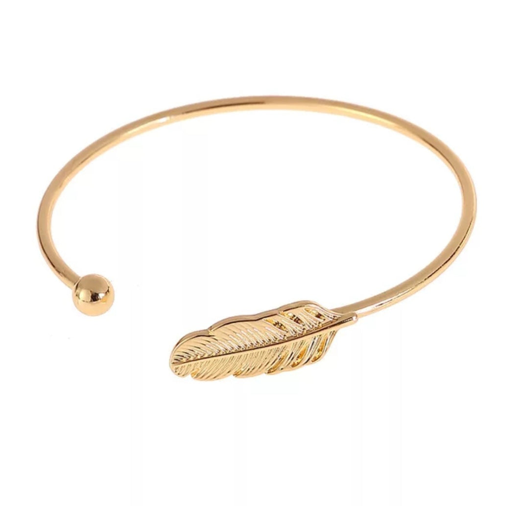 NEW!!!  Feather Cuff Bracelet