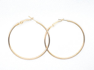 Gold Hoops -  Earrings