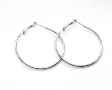 Load image into Gallery viewer, Silver Hoops -  Earrings
