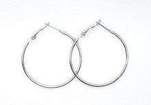 Load image into Gallery viewer, Silver Hoops -  Earrings
